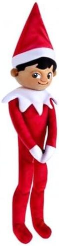 لعبة The Elf on the Shelf Plushee Pals القابلة للاحتضان، باللون الأحمر، 68.58 سم، ألعاب قطيفة على شكل قزم الكشفية - دمية قزم محشوة محبوبة ذات عيون بنية اللون in Saudi Arabia