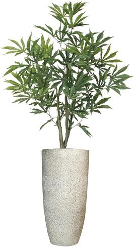 36" Fake Weed Plant in Rope Basket | Fun Home Decorations | College Decorations | Cannabis Décor in Saudi Arabia