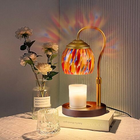 Rsbrillialite Blue Crystal Candle Warmer Lamp - Height/Dimming Adjustable with Auto Timer, ICY Winter Home Decor & Fragrance Solution | Office/Kichen Decor Gifts for Women in Saudi Arabia