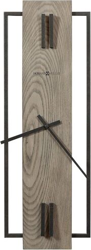 Howard Miller Cement City Oversized Wall Clock II 549-545 – Charcoal Gray Finish Wrought Iron Frame, Seaside Gray Finish Panel, Modern Home Décor, Quartz Movement in Saudi Arabia
