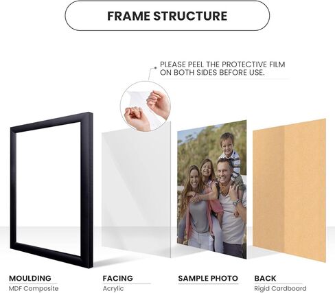 Frame USA 24x36 Picture Frame, Silver Ornate, American Value Series, Wall Hanging Frame with High Clarity Plexiglass in Saudi Arabia