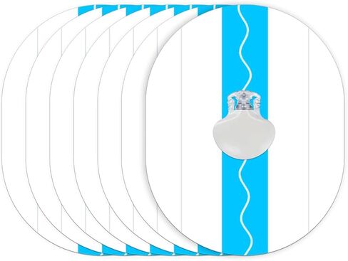 رقع لاصقة QaZanteiar CGM لمستشعر الجارديان 20 حزمة، أشرطة مقاومة للماء وجيدة التهوية لمدة 7 أيام، شريط لاصق مسبق القطع وسهل الاستخدام، حماية مستمرة لمراقبة الجلوكوز، أزرق in Kuwait