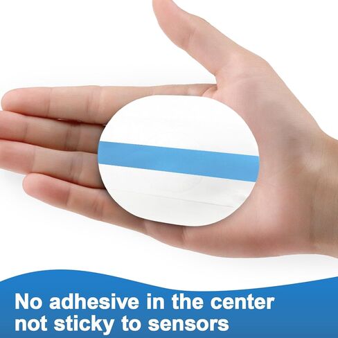 QaZanteiar CGM Adhesive Patches for Guardian Sensor 20 Pack,Waterproof & Breathable Tapes for 7 Days,Pre-Cut & Easy to Use Adhesive Tape,Continuous Glucose Monitor Protection,Blue in Saudi Arabia