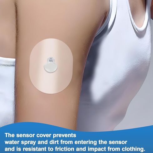 QaZanteiar CGM Adhesive Patches for Guardian Sensor 20 Pack,Waterproof & Breathable Tapes for 7 Days,Pre-Cut & Easy to Use Adhesive Tape,Continuous Glucose Monitor Protection,Blue in Saudi Arabia