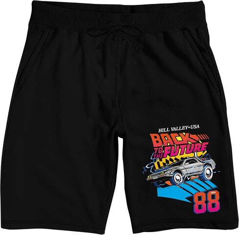 Bioworld Back to The Future Delorean 88 Adult Black Sleep Pajama Shorts in Saudi Arabia
