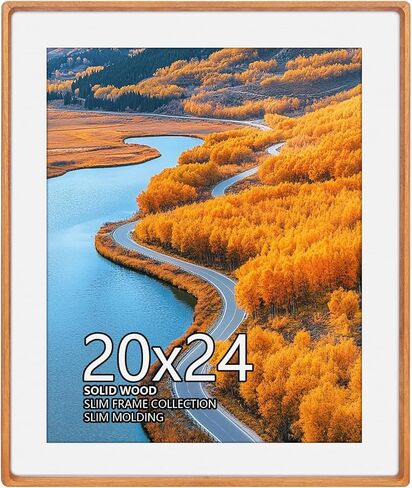 إطار صورة FOLANCRA A2، إطار مقاس 16.5 × 23.5، إطار ملصق كبير، إطار ملصق معرض من خشب الساج للصور/الأعمال الفنية/الملصقات in Kuwait