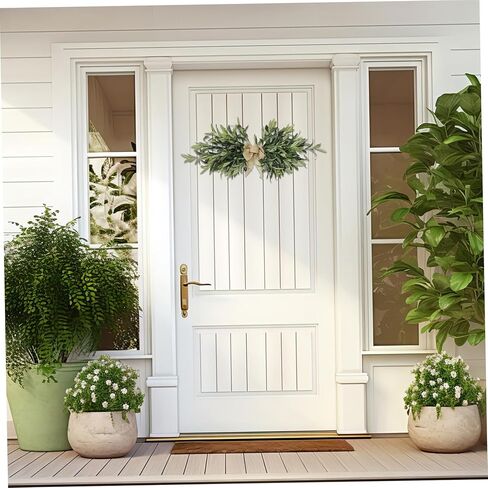 fkngcp Greenery Swag، 24 قطعة من زهور الزيتون الاصطناعية مع أوراق خضراء لحفلات الزفاف وحفلات الحائط وديكور حديقة المنزل in Kuwait