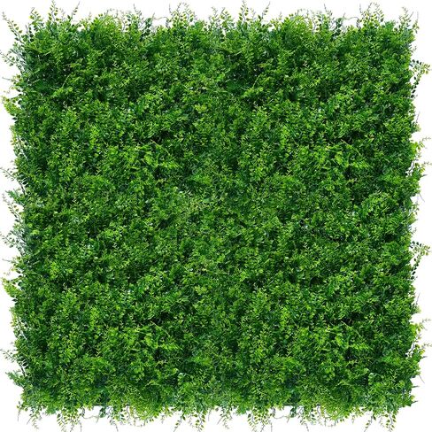 ODTORY Artificial Plants Hedge Wall Panels：40x120 Inch (33.5 sqft) UV-Anti Greenery Boxwood Fence Privacy Screen, Faux Ivy Grass Wall with Fake Leaves for Indoor Outdoor Background Covering in Saudi Arabia