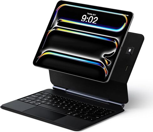 Keyboard Case for iPad Pro 13-inch (M4) 2024, Auto-Connect Design & No Charging Required, Magic-Style Magnetic Keyboard Case with Multi-Touch Trackpad, Compatible with iPad Pro 13 in Saudi Arabia