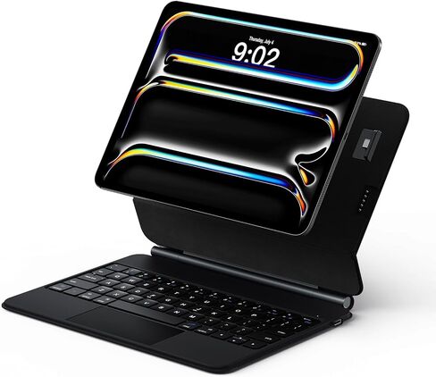 Keyboard Case for iPad Pro 13-inch (M4) 2024, Auto-Connect Design & No Charging Required, Magic-Style Magnetic Keyboard Case with Multi-Touch Trackpad, Compatible with iPad Pro 13 in Saudi Arabia