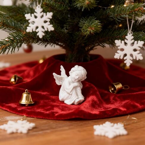 Small Angel Figurine for Home Decor - Detailed Cherub Sculpture in Gift Box, Soothing Resin Statue for Shelf Desk Display, Comfort Keepsake Gift for Women, Indoor Decor for Room Office Bedroom in Saudi Arabia