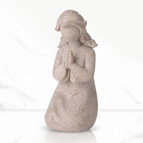 J JULONE Praying Figurines Statues, Baptism Confirmation First Communion Gifts for Teen Girls Women Christian Catholic Guardian,Sculpted Hand-Painted Figure (Retro) in Saudi Arabia