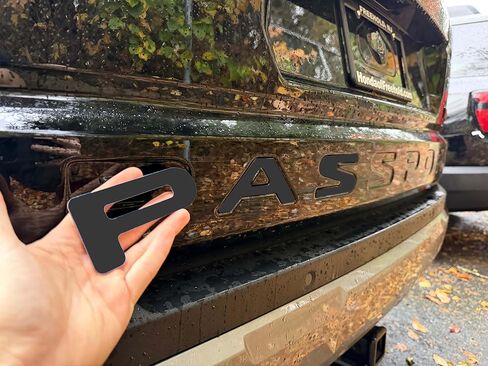 Rear Inserts Tailgate Letters fit 2025 2026 Compatible with Passport Models, 3D Raised & Strong Adhesive Abs Plastic Rear Emblems Decals Letters, NOT Thin Decals- Gloss Black in Kuwait