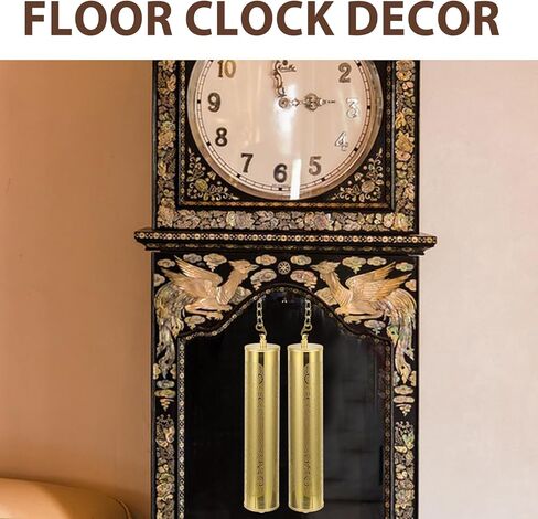 HOMSFOU ساعة الجد المطرقة الزخرفية مجموعة الوزن لساعة الوقواق DIY ساعة الحائط استبدال الوزن على مدار الساعة البندول سلسلة آلية الساعة جزء in Kuwait