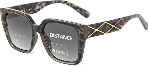 JM Bifocal Reading Sunglasses for Women, Oversized Fashion Square Gradient Sun Readers Outdoor UV400 in Saudi Arabia