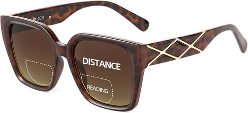 JM Bifocal Reading Sunglasses for Women, Oversized Fashion Square Gradient Sun Readers Outdoor UV400 in Saudi Arabia