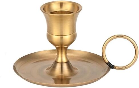 Metal Candle Holder Desktop Candlestick Adornment Candle Holder with Handle Centerpiece Dining Table Wedding Festive Decoration in Saudi Arabia