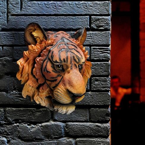 Nsaroche Tiger Heads جدار ديكور النحت الديكور in Kuwait