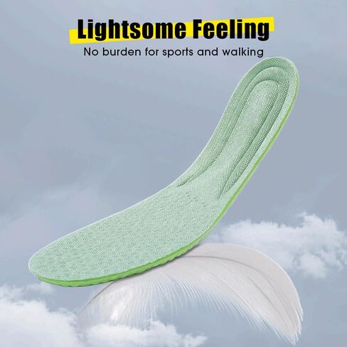 Sports Shoes Insole Comfortable Plantar Fasciitis Insoles for Feet Men Women Orthopedic Shoe Sole Running Accessories，Size 39-40 in Saudi Arabia