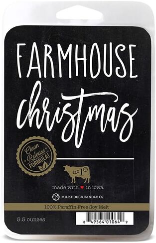 شركة Milkhouse Candle Company ، الشوفان ، الحليب ، والعسل ، مجموعة عطر شمع الصويا Creamery ، 5.5 أونصة in Kuwait