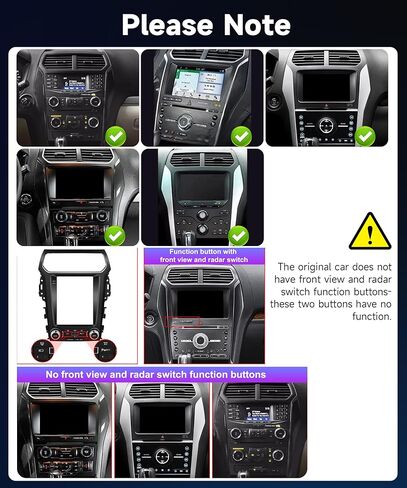 Stereo Car Stereo for Ford Explorer Radio 2011-2019 ترقية 【4+64g】 Android Sterebay Carplay Android Auto ، 9.7 "HD شاشة تعمل باللمس GPS ، WiFi ، 32EQ DSP ، Bluetooth 5.1 ، SWC ، كاميرا احتياطية كاميرا احتياطية in Saudi Arabia