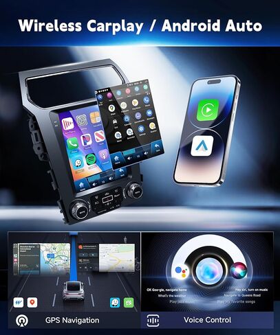 Stereo Car Stereo for Ford Explorer Radio 2011-2019 ترقية 【4+64g】 Android Sterebay Carplay Android Auto ، 9.7 "HD شاشة تعمل باللمس GPS ، WiFi ، 32EQ DSP ، Bluetooth 5.1 ، SWC ، كاميرا احتياطية كاميرا احتياطية in Saudi Arabia