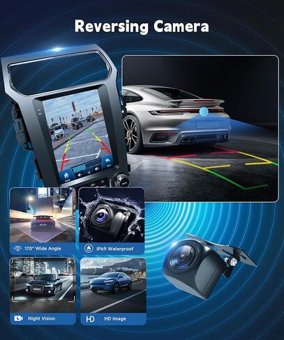 Stereo Car Stereo for Ford Explorer Radio 2011-2019 ترقية 【4+64g】 Android Sterebay Carplay Android Auto ، 9.7 "HD شاشة تعمل باللمس GPS ، WiFi ، 32EQ DSP ، Bluetooth 5.1 ، SWC ، كاميرا احتياطية كاميرا احتياطية in Saudi Arabia