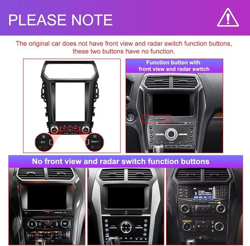 Stereo Car Stereo for Ford Explorer Radio 2011-2019 ترقية 【4+64g】 Android Sterebay Carplay Android Auto ، 9.7 "HD شاشة تعمل باللمس GPS ، WiFi ، 32EQ DSP ، Bluetooth 5.1 ، SWC ، كاميرا احتياطية كاميرا احتياطية in Saudi Arabia