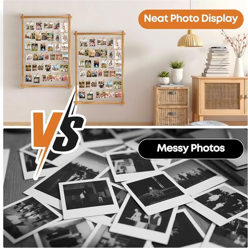 Collage Picture Frame,Photo Display Board with Clips,Hanging Pictures Frames Photos Wall Decor for Wedding Graduation Party Birthday Greeting Letter Postcards Christmas Cards Holder Organizer,39 inch in Saudi Arabia