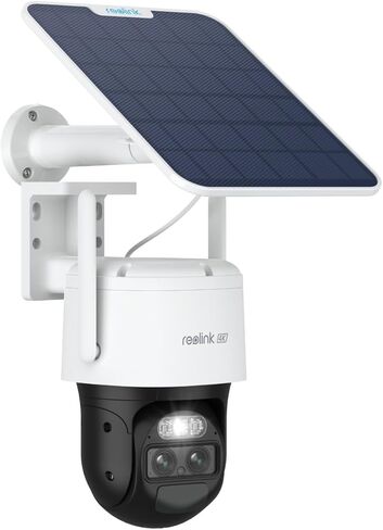 REOLINK TrackMix 4K+Solar Panel, Solar Security Cameras Outdoor with Auto Tracking, 360° Pan Tilt, 6X Hybrid Zoom, 4K Color Night Vision, Local Storage, Home Hub Compatible in Saudi Arabia