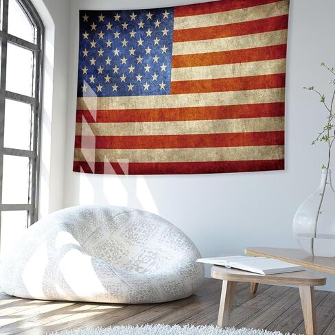 ريفي العلم الأمريكي نسيج الجدار شنقا وطني صغير خمر الرجعية الولايات المتحدة الأمريكية العلم الوطني نسيج نسيج لغرفة النوم كلية النوم غرفة الفصول الدراسية مكتب 4 يوليو خلفية جدار ديكور 28 × 40 بوصة in Kuwait
