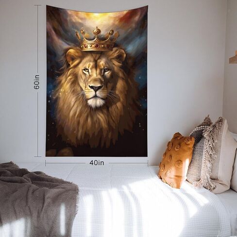 Buyidec Lion King Tapestry Wall Hanging Art Deco Tapestries for Bedroom Living Room Dorm in Kuwait