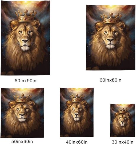 Buyidec Lion King Tapestry Wall Hanging Art Deco Tapestries for Bedroom Living Room Dorm in Kuwait