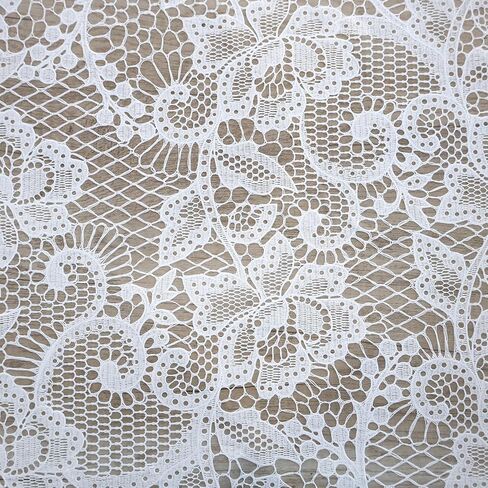 NINETREX Frosted Window Privacy Film, White Lace Stained Glass Window Film, Static Cling Removable Privacy Decal, Sun Blocking Decorative Tint with Effect for Home, Doors and Office, 17.5 x 78.7 inch in Saudi Arabia