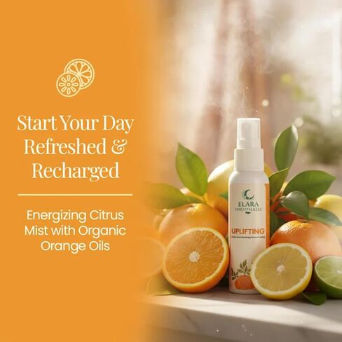 Elara Essentials LLC رذاذ الدش العطري المنعش - رذاذ الحمضيات المنشط بزيوت الحمضيات العضوية - دش منعش ورذاذ الغرفة لتعزيز المزاج والطاقة الصباحية - 2 أونصة in Saudi Arabia
