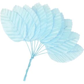 HOKPA Artificial Silk Green Leaves, Fake Faux Wired Single Leaf for Crafts Scrapbooking Floral Arrangements Home Kitchen Wedding Garland Party Decorations (200pcs) in Kuwait