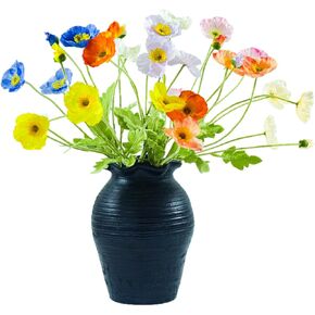 Kabcxci Artificial Poppy Flowers,8 Pcs Fake Silk Flowers for Home Decor,Wedding,Party Decoration, and Table Centerpiece Arrangement,Bendable Stems （Mixed Colors） in Saudi Arabia