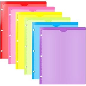 مجلدات بلاستيكية ثقيلة مع جيب أمامي واضحة و 3 شوك - ألوان متنوعة ، حجم الحرف ، 18 حزمة in Kuwait