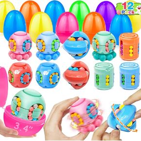 28 Pack Valentines Day Gifts Infinity Cube Fidget Toy for Kids Prefilled Valentines Cards Goodies Bags- Stress Relief Fidgeting Game for Kids Classroom Exchange Gifts School,Valentines Party Favors in Kuwait