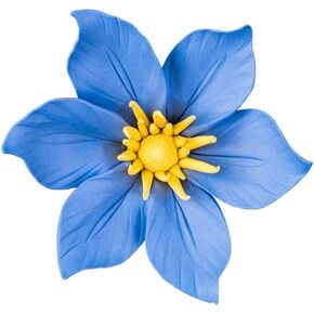 CEUYGT 3D Porcelain Wall Flowers Handcrafted Ceramic Wall Art for Living Room Bedroom,Clematis (Blue Clematis, Small) in Saudi Arabia