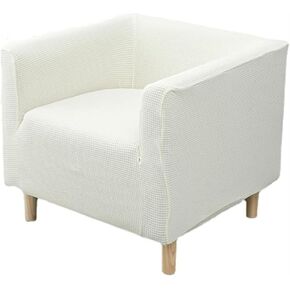 XWSM Square Tub Chair Cover Club Chair Slipcover Single Sofa Covers Covers Armchair Barrel Chair Protectors Covers for Living Room Bar Hotel (Color : Gray, Size : One), Grey in Saudi Arabia