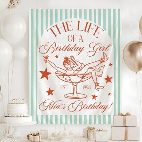 TQ22 Aged to Perfection Backdrop Any Age Birthday Banner Wine Wine Birthday Party Tapestry Custom Birth day Photo Backdrop Decor in Saudi Arabia