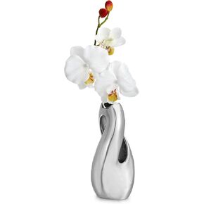 Nambé Twist Vase – 8" Modern Alloy Decorative Vase with Sculptural Design, Elegant Accent for Tabletop, Shelf & Dining Room Décor – Sleek Metal Art Piece for Home Styling & Contemporary Interiors in Saudi Arabia