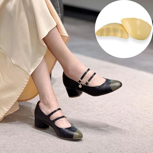 4 Pairs Shoe Toe Filler Inserts for Loose Shoes, Memory Foam Cushion Pads for Heels, Boots, Flats, and Dress Shoes (Yellow) in Saudi Arabia