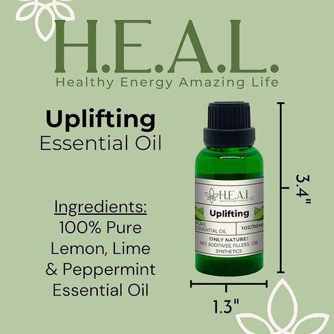 مزيج الزيوت العطرية المنعشة من هيل - الليمون والليمون والنعناع، ​​1 أونصة in Kuwait