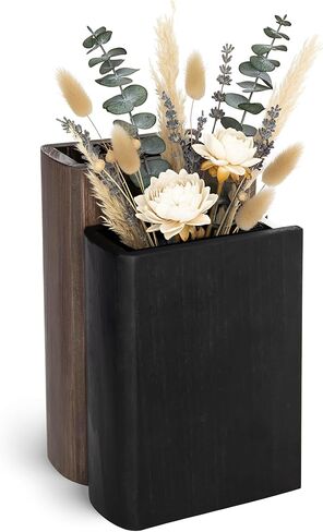 ديكور ريفي على شكل كتاب لأرفف الكتب وطاولات القهوة، مثالي لمحبي الكتب وعشاق ديكور المنزل، مزهرية خشبية لديكور الكتب بنمطين (ليست لحمل الماء) in Saudi Arabia