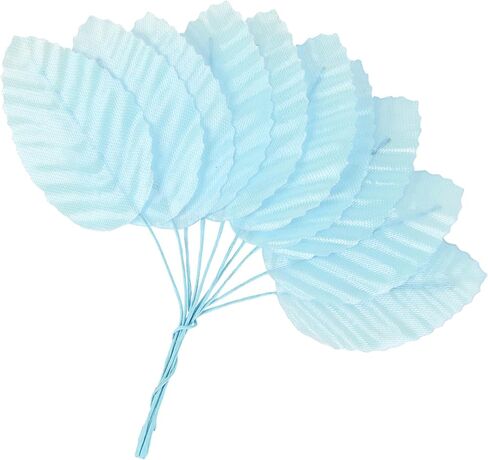 HOKPA Artificial Silk Green Leaves, Fake Faux Wired Single Leaf for Crafts Scrapbooking Floral Arrangements Home Kitchen Wedding Garland Party Decorations (200pcs) in Kuwait