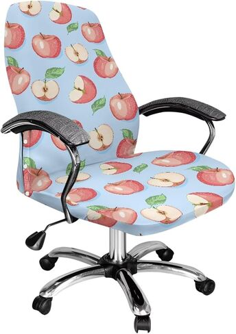 Cadowhimsy Black Gold Marble Texture Print Anti-Dust Office Chair Cover Removable Computer Chair Slipcover for Armchair Swivel Boss Chair Protector for Home Office Decoration, Large in Saudi Arabia