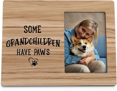 ANIANG Pet Picture Frame, Dog Picture Frame, Pet Dog 8x10 Photo Frame, Pet CatDog Grandma Grandpa Gifts for Pet Lovers Grandparents, Some Grandchildren Have Paws PictureFrame for Tabletop Wall in Saudi Arabia