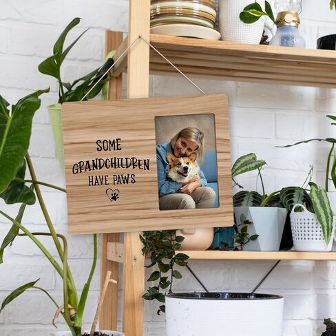 ANIANG Pet Picture Frame, Dog Picture Frame, Pet Dog 8x10 Photo Frame, Pet CatDog Grandma Grandpa Gifts for Pet Lovers Grandparents, Some Grandchildren Have Paws PictureFrame for Tabletop Wall in Saudi Arabia